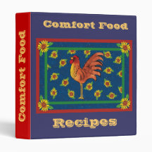 Comfort Food-Recipes 3 Ring Binders