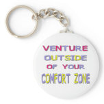 Comfort Zone (White) Keychain