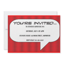 Comic book call-out invitation