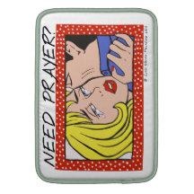 Comic Cryer Need Prayer Mackbook Sleeve MacBook Air Sleeve