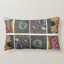 Comic Strip Throw Pillow
