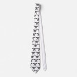 comic styles wing skull neck tie