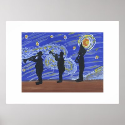 Comical Brass Band Jazz Fest Krewe Posters by figstreetstudio