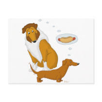 Comical Collie and Dachshund Post Cards