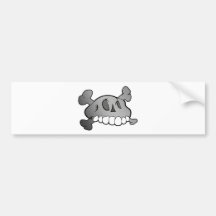 Comical Skull Bumper Stickers