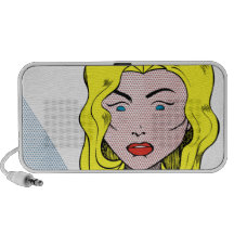 Comical Woman Travelling Speaker