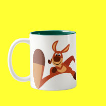 "Coming!!" Cute Cartoon Kangaroo Mug