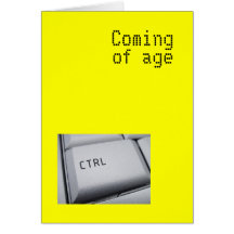 Coming-of-age computer-key card