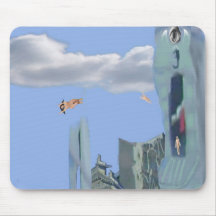 Coming of Age in a surreal sity Mouse Pads