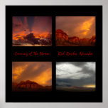 Coming of the Storm, Red Rocks, Nevada posters