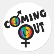 Coming Out Stickers
