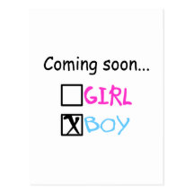 Coming Soon, Boy Postcard