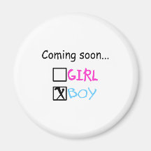 Coming Soon, Boy Refrigerator Magnet