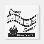 Coming Soon - Film Strip Save the Date Refrigerator Magnet