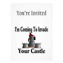 Coming To Invade Your Castle Personalized Announcement