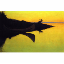 Coming to the Call by Frederic Remington Acrylic Cut Out