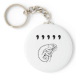 Comma Chameleon keychains