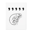 Comma Chameleon postcards