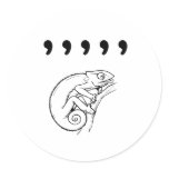 Comma Chameleon stickers