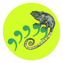 Comma Chameleon Stickers (20 Pk) $7.95