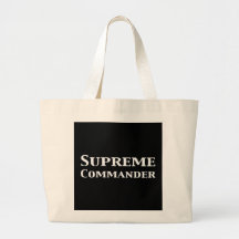 Commandant suprême cadeaux sacs en toile