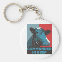Commander in Beef Keychain