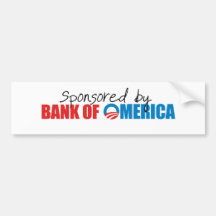 Commandité par la banque d'Omerica Autocollant Pour Voiture