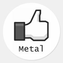 Comme le métal autocollants ronds