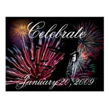 Commemorative President Obama Inauguration Post Card