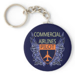 Commercial Airlines Pilot Key Chains