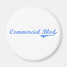 Commercial Blvd Florida Classic Design Fridge Magnets