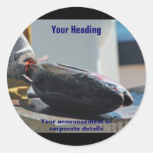 Commercial fishing harbour tuna CUSTOMIZE Sticker