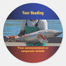 Commercial fishing harbour tuna CUSTOMIZE Stickers