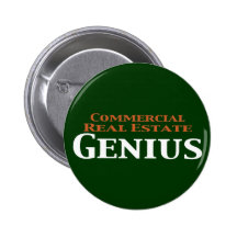 Commercial Real Estate Genius Gifts Buttons