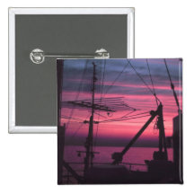 Commercial Riggings with Sunset Pinback Button