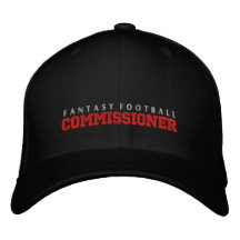 Commissaire Hat du football d'imaginaire Casquettes Brodées
