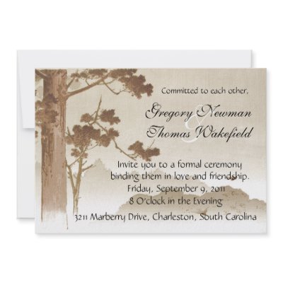 Commitment Ceremony Invitation by Weddingchoices
