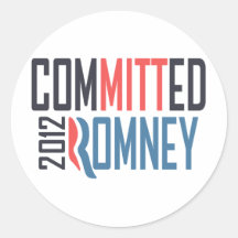 Committed Romney Sticker