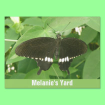 Common Mormon Butterfly Custom Yard Sign yard signs