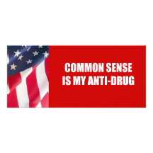 Common sense is my anti-drug rack card template