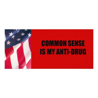 Common sense is my anti-drug personalized rack card by AntiRepublican