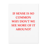 common sense post card