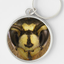 Common Wasp Vespula Vulgaris Keychains