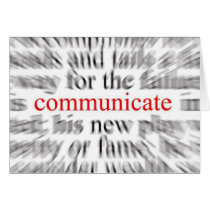 Communication Greeting Card