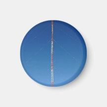 Communication tower against blue sky fridge magnet