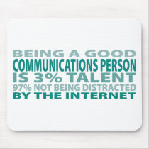 Communications Person 3% Talent Mouse Pad