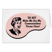 Communications Person Voice Cards