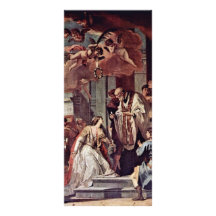 Communion And Martyrdom Of Saint Lucia By Ricci Rack Card Design