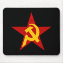 Communist DHKC Star Hammer & Sickle PC mousepads