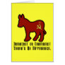 Communist Donkey Greeting Cards